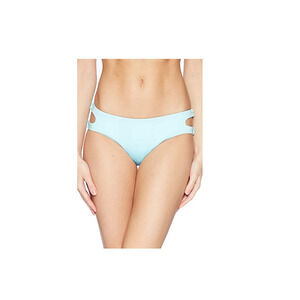 The Bikini Lab Women Cut Out Bikini Bottom Swimwear Blue Size XS
